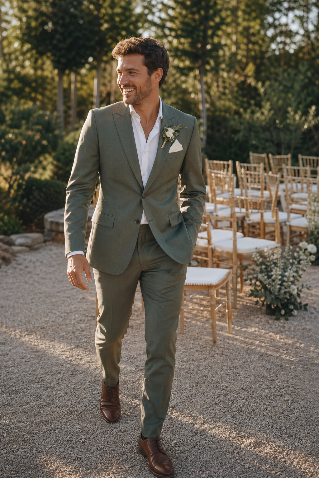 Marié en costume sur mesure — Costume mariage couleur tendance : le guide pour futurs mariés — costume mariage couleur tendance
