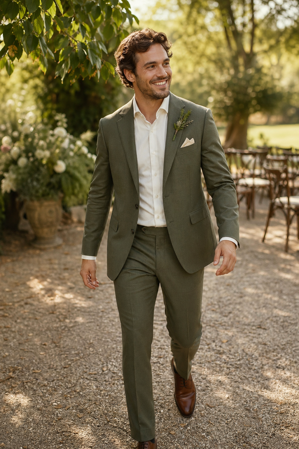 Marié en costume sur mesure — En résumé — costume mariage couleur tendance