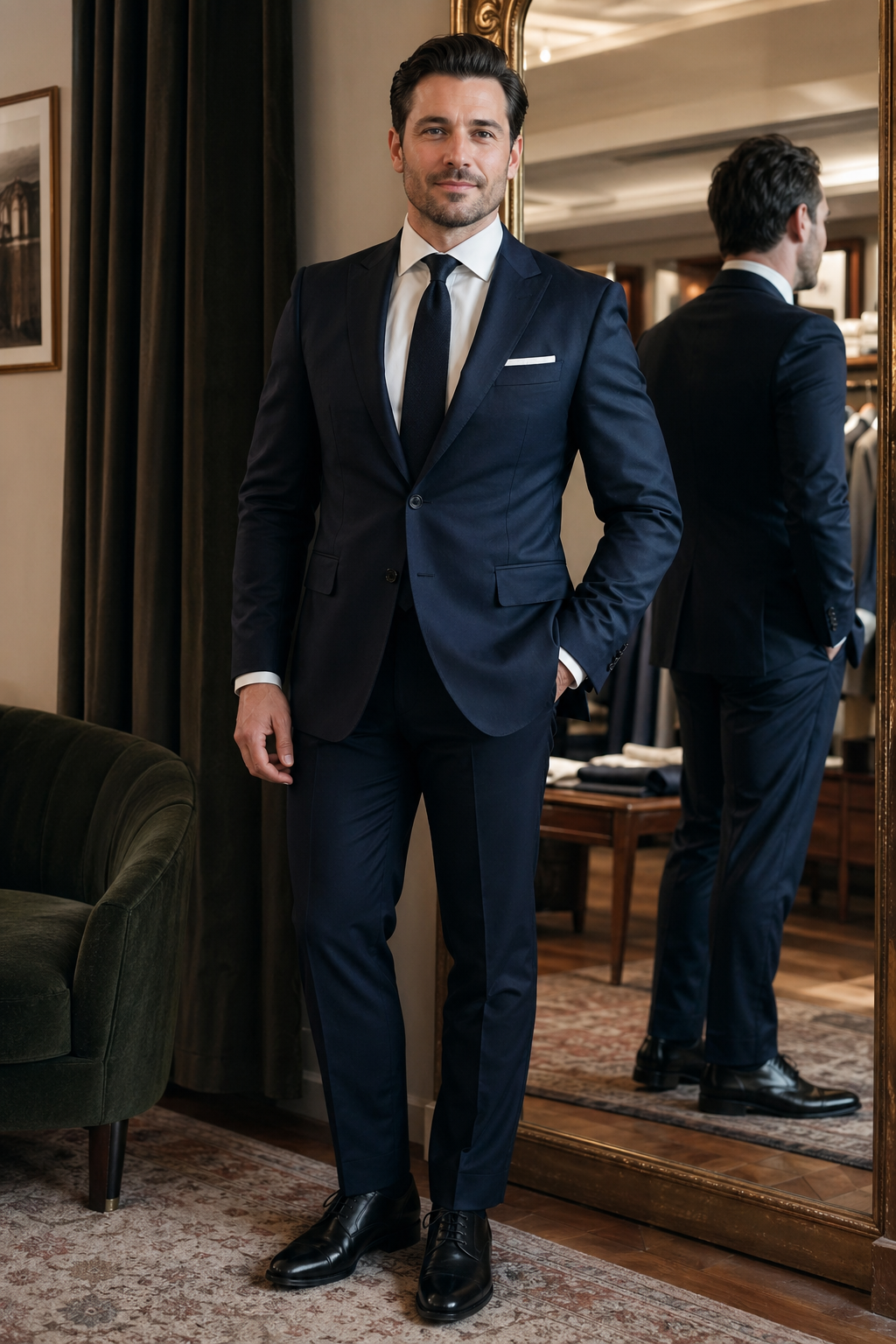 Costume sur mesure adapté morphologie — Salons privés à Paris : rendez-vous multi-adresses et accueil discret — maison de tailleur