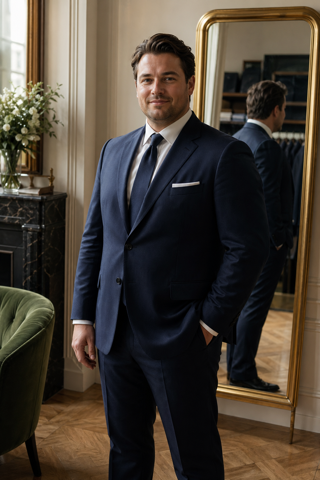Costume sur mesure adapté morphologie — Costume Grande Taille Homme Sur Mesure — costume grande taille homme paris