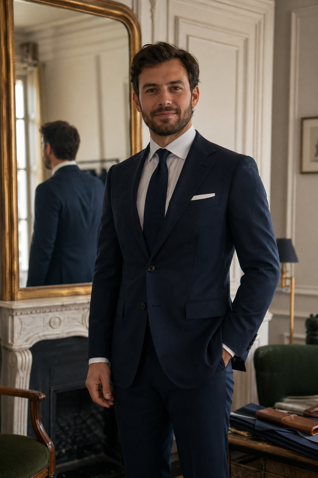 Costume sur mesure adapté morphologie — Le déroulement de votre rendez-vous — costume grande taille homme paris