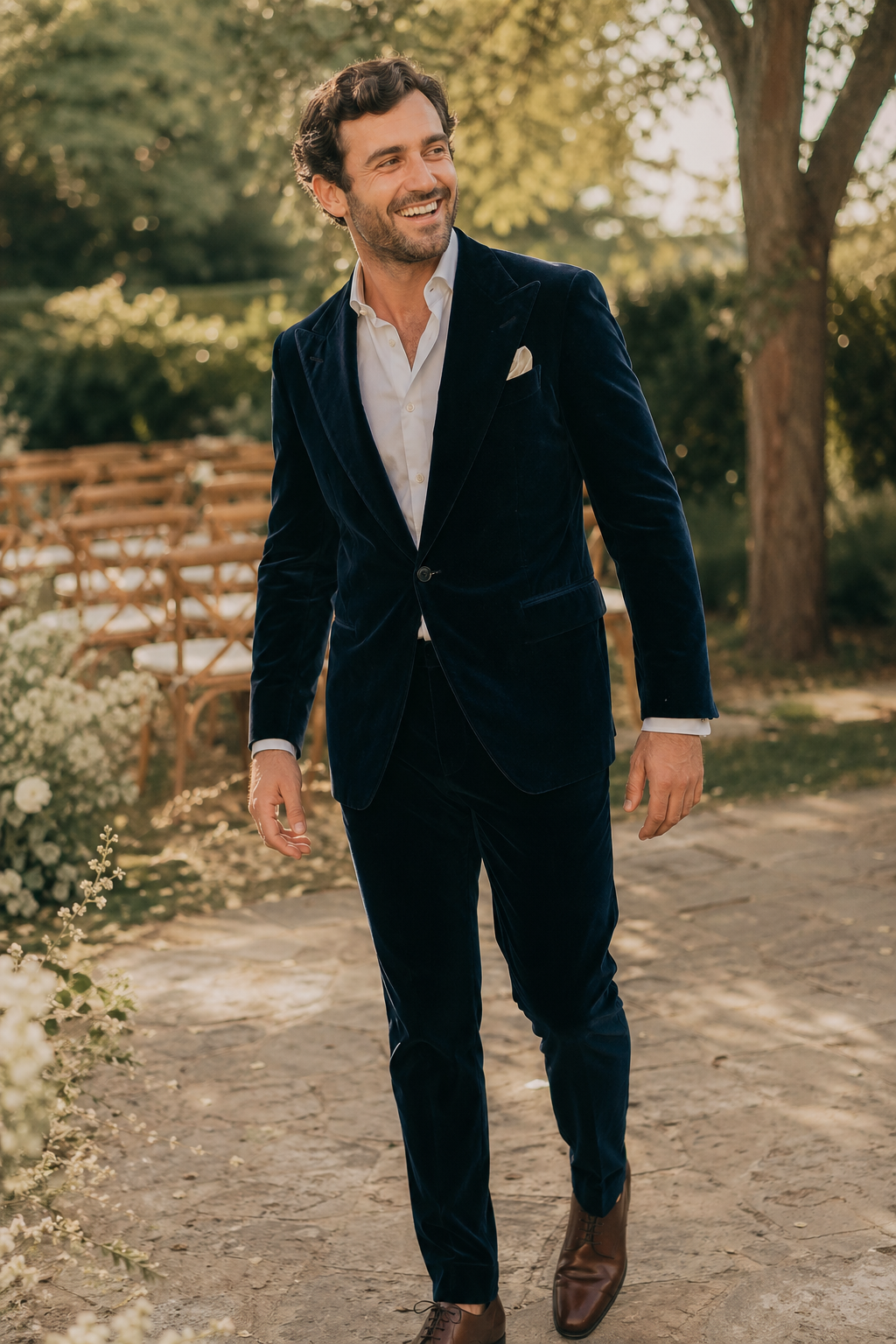 Marié en costume sur mesure — Prix et délais — costume velours homme sur mesure