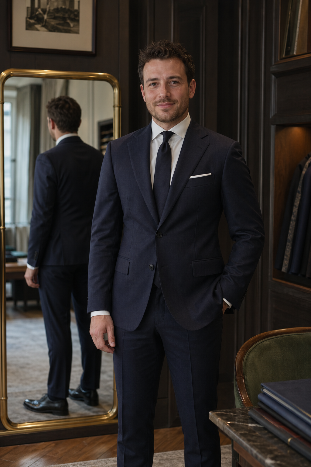 Costume sur mesure adapté morphologie — Prendre ses mesures pour un blazer ajusté — guide taille blazer