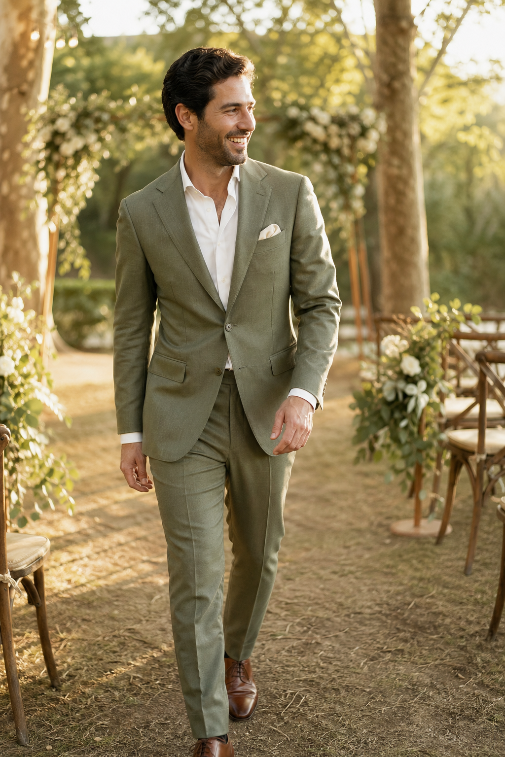 Marié en costume sur mesure — Notre philosophie du costume de mariage sur mesure — costume de mariage sur mesure