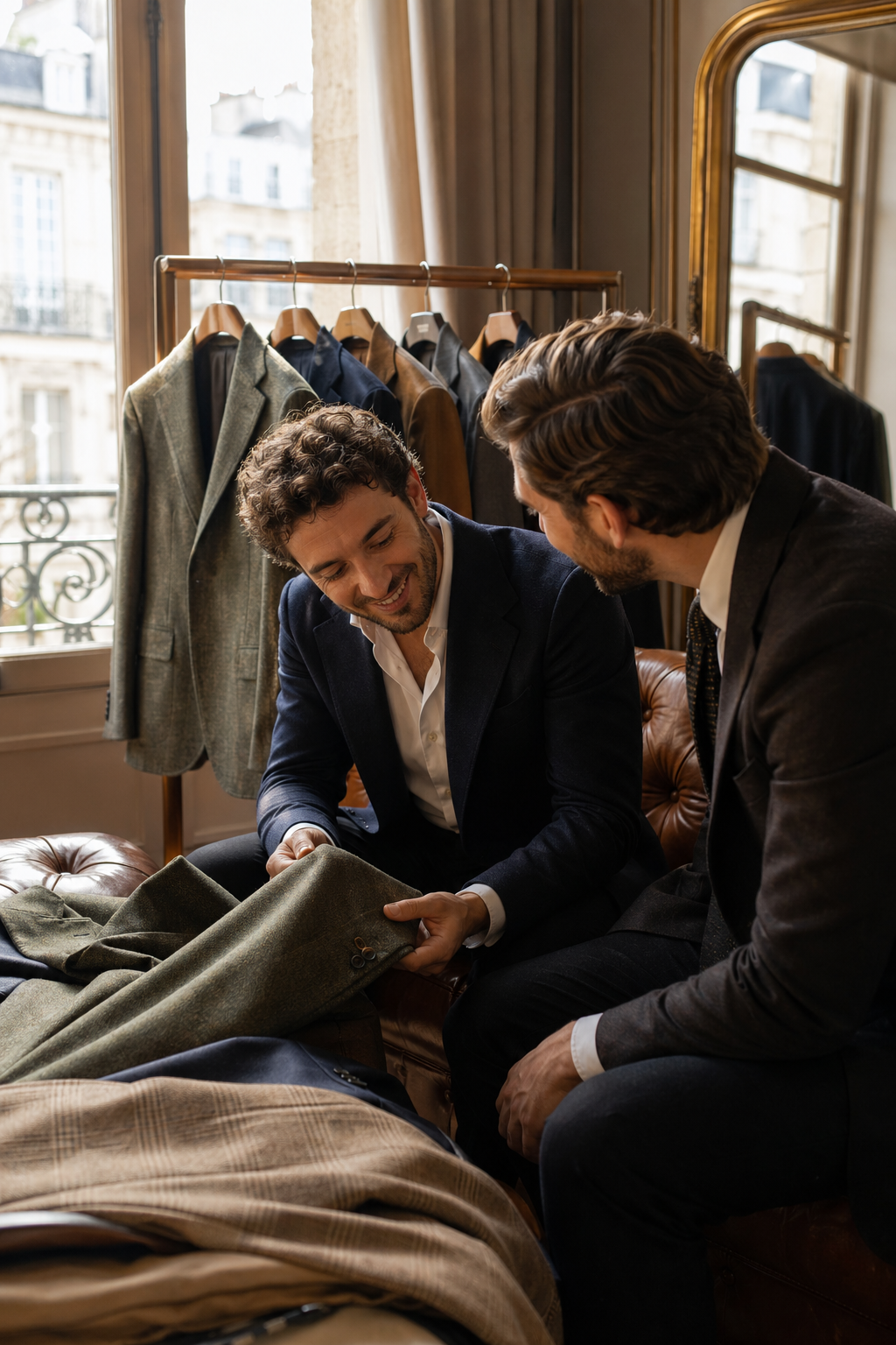Découverte costume en salon privé — La méthode, du premier rendez-vous au jour J — costume de mariage sur mesure