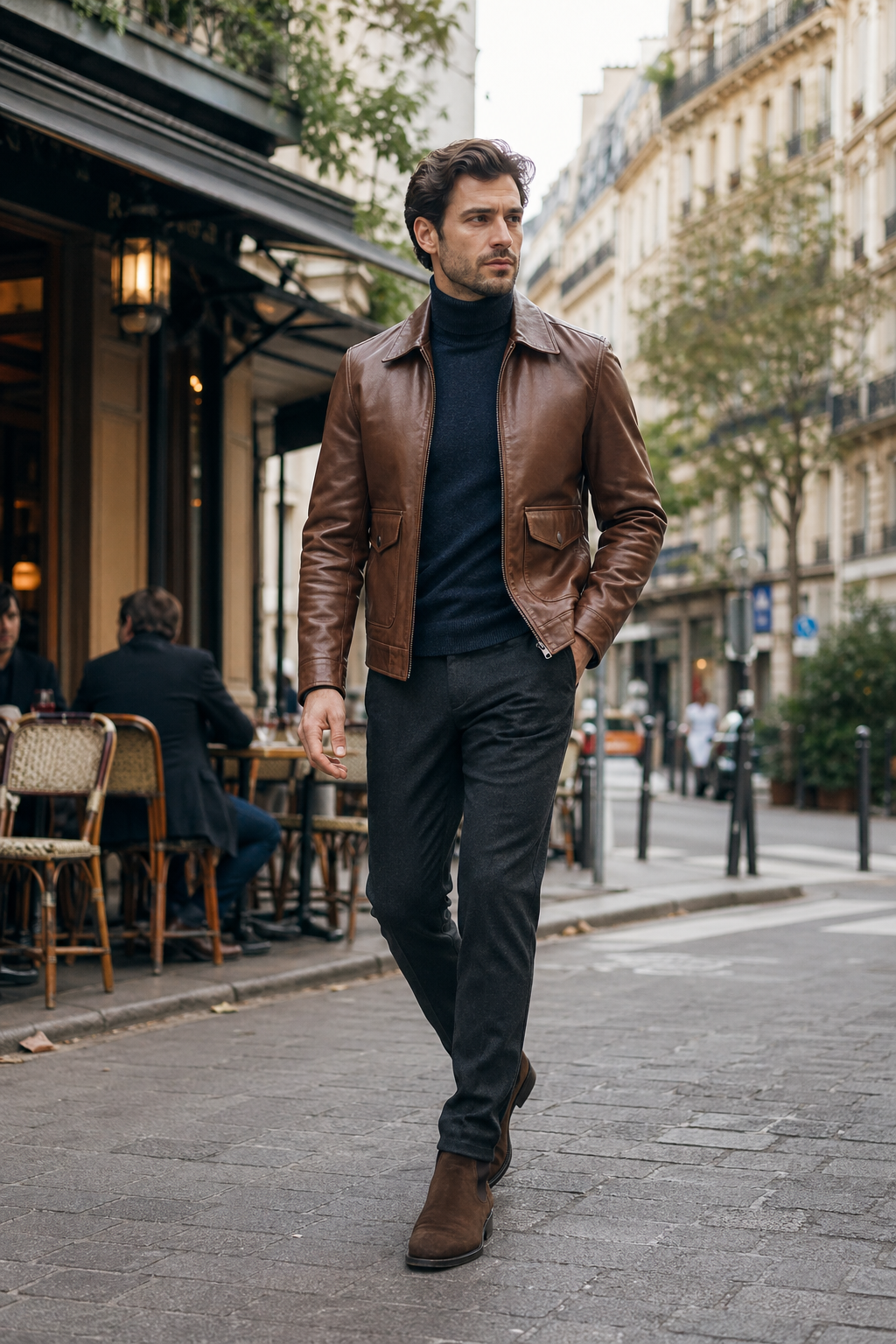 Pièce cuir sur mesure Costume Privé — L'héritage militaire et l'évolution du style bomber — blouson aviateur cuir sur mesure