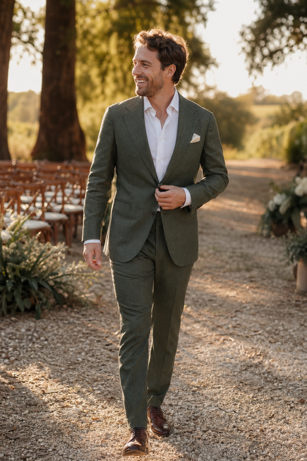 Marié en costume sur mesure — Coupe croisée : droite anglaise ou italienne — veste croisee homme