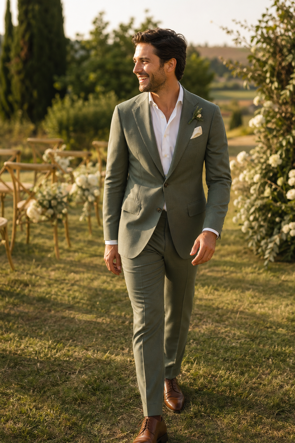 Marié en costume sur mesure — L’ADN anglais : tradition, maîtrise, sobriété — costume mariage coupe anglaise ou coupe 