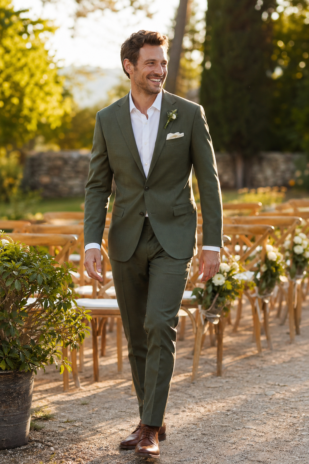 Marié en costume sur mesure — FAQ – Costume mariage coupe anglaise ou coupe italienne — costume mariage coupe anglaise ou coupe 