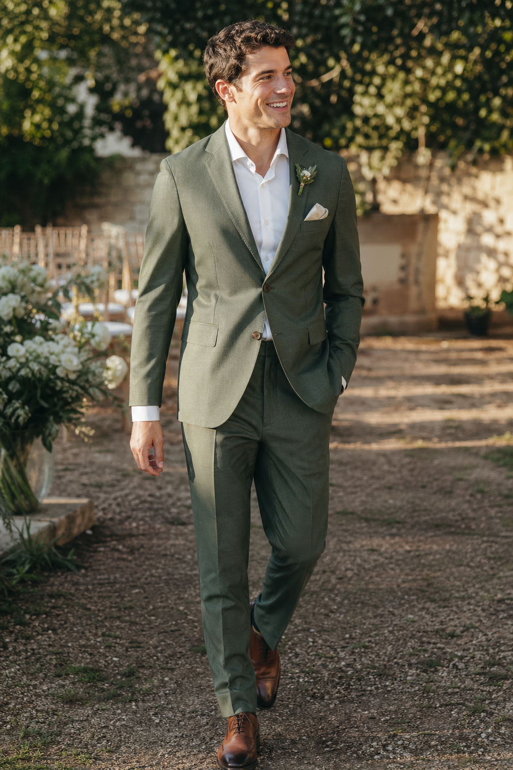 Marié en costume sur mesure — Organisez votre rdv — costume mariage coupe anglaise ou coupe 