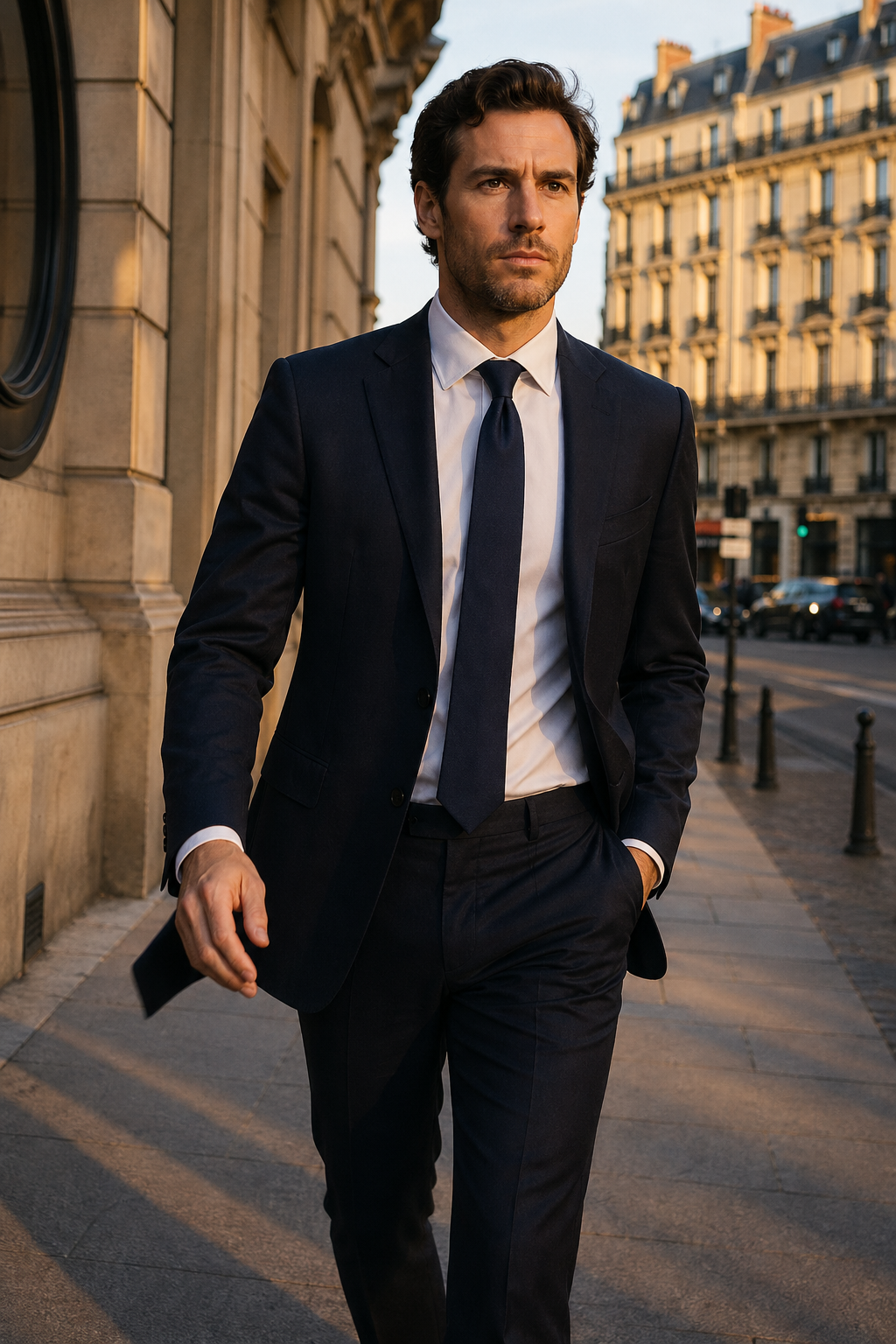 Cadre en costume sur mesure parisien — Pour qui notre gamme costume de travail — costume travail sur mesure pas cher