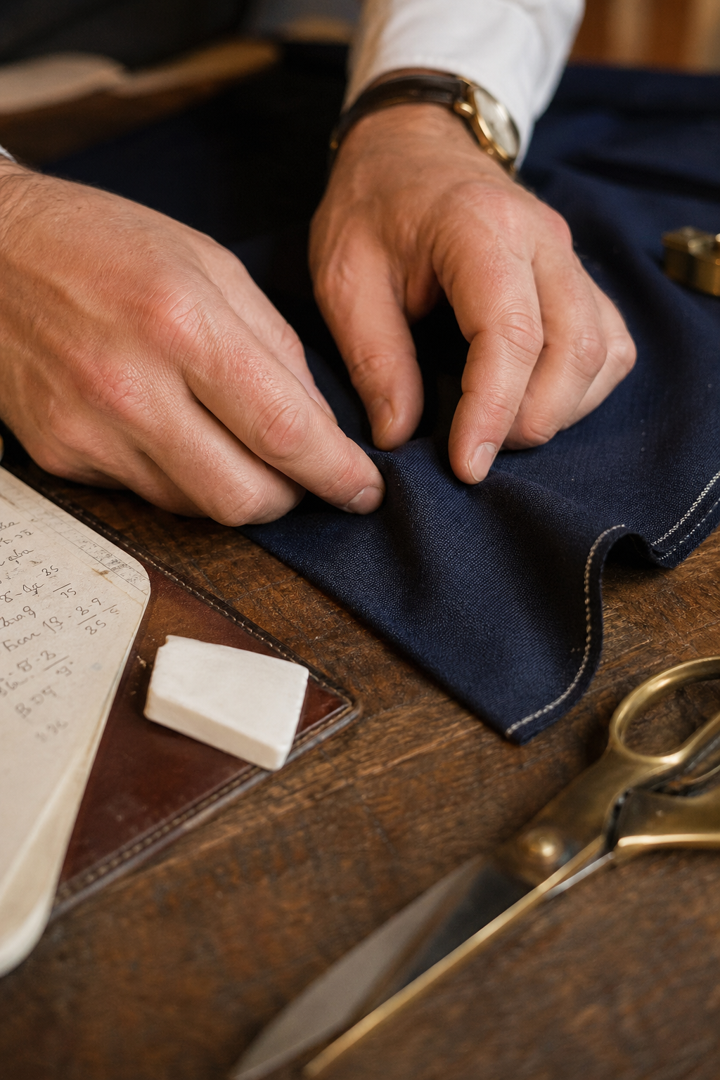 Détail finition costume sur mesure — Quel tissu choisir pour votre meilleur costume croisé sur-mesure ? — meilleur costume croise sur mesure