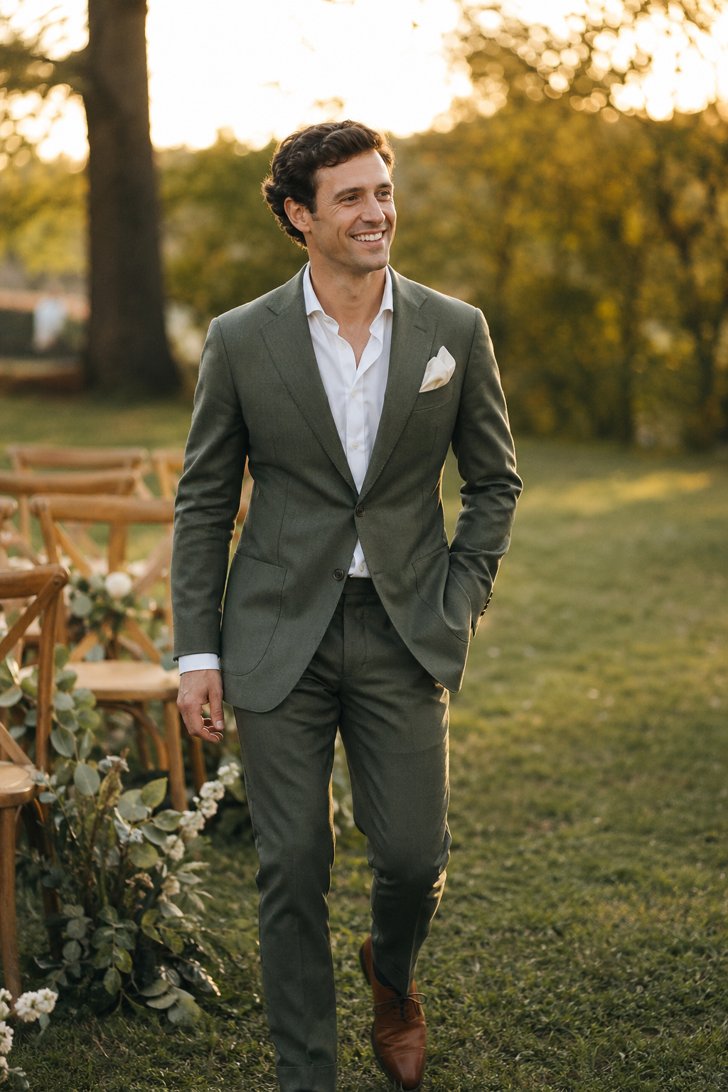 Marié en costume sur mesure — Pour une veste seule (plus style, plus dandy) — meilleur costume croise sur mesure