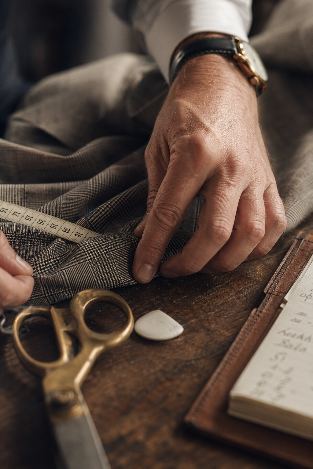 Détail finition costume sur mesure — Le Tissu et la Saison : Faire le Bon Choix — costume prince de galles