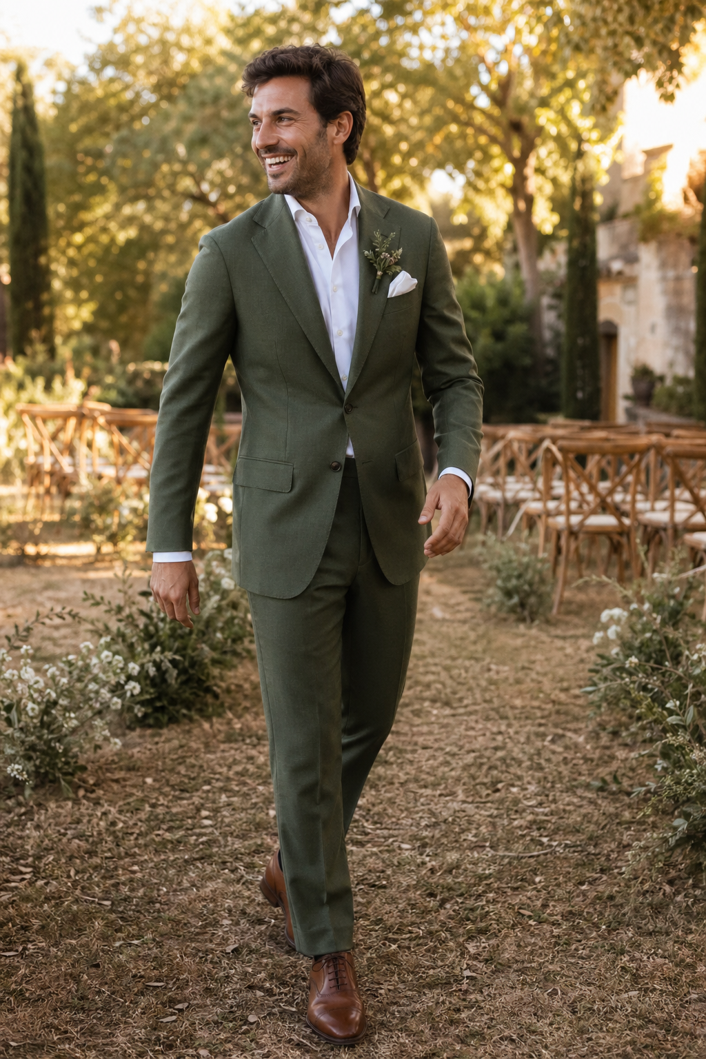 Marié en costume sur mesure — FAQ sur le Costume Croisé Sur-Mesure — costume croise
