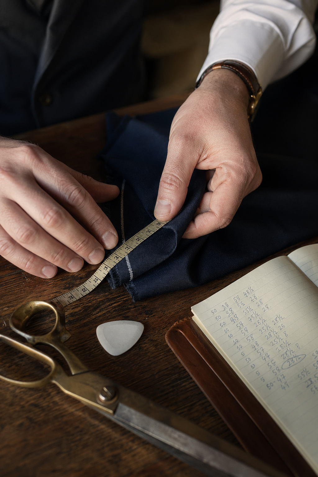 Détail finition costume sur mesure — Tableau : Tissus Zegna vs Tissus Standards Haute Qualité — costume zegna