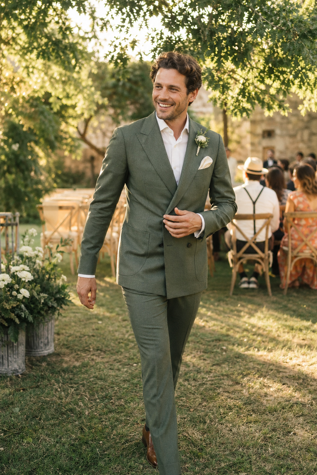 Marié en costume sur mesure — Le Costume Croisé : un impératif dans le dressing des dandys modernes ? Alo — homme costume croise