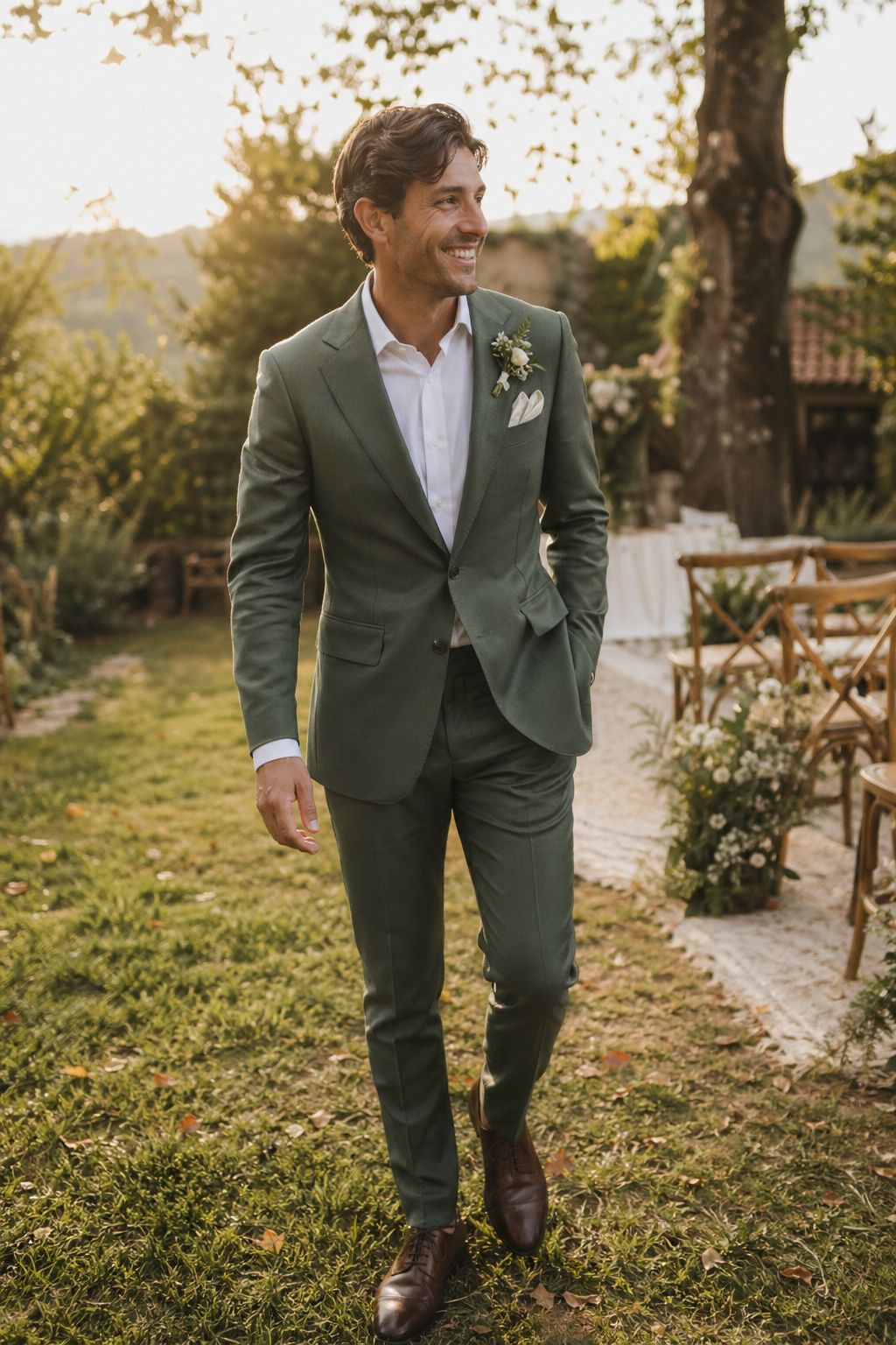 Marié en costume sur mesure — Les Détails qui Font la Différence chez Costume Privé Paris — costume homme luxe