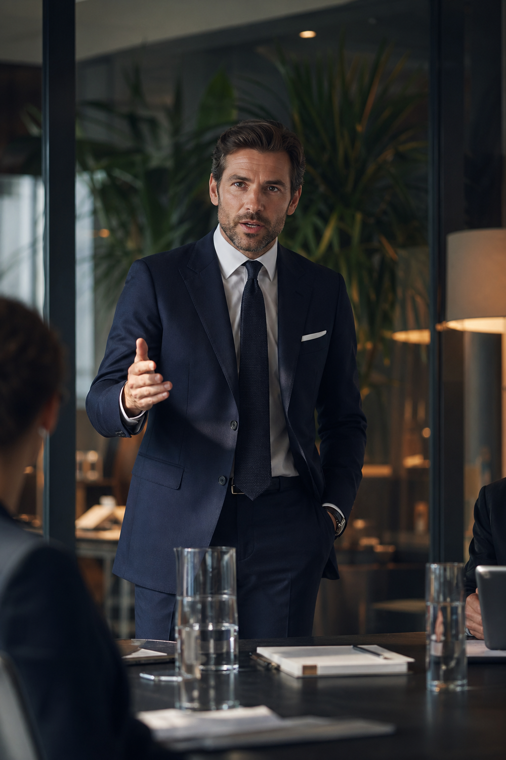 Cadre en costume sur mesure parisien — Choisir de porter un Costume Sur Mesure : Un investissement judicieux — costume business homme