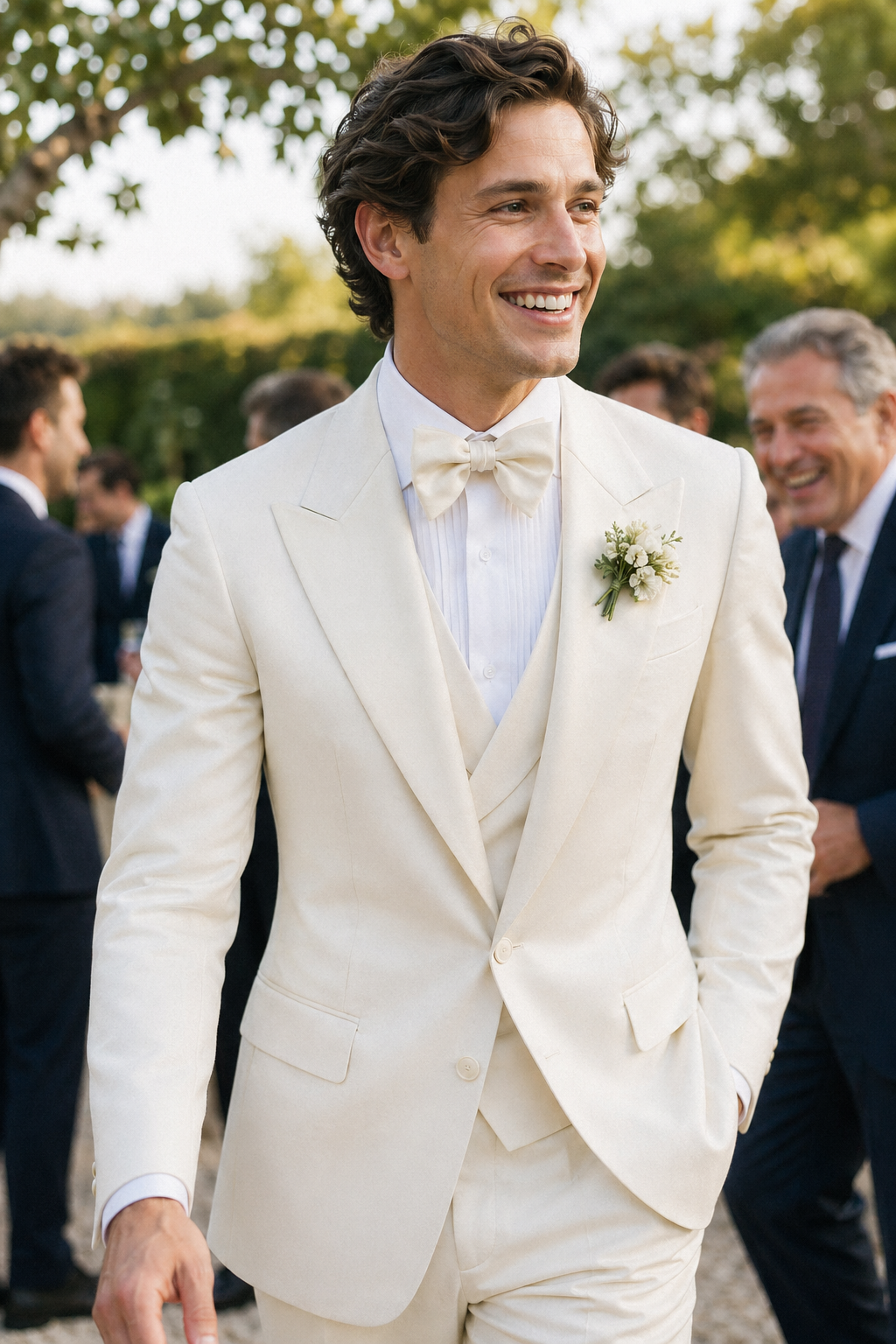 Smoking Blanc Sur-Mesure Homme : Comment Avoir un Style Officiel ? — Smoking Blanc Sur-Mesure Homme : Comment Avoir un Style Offi