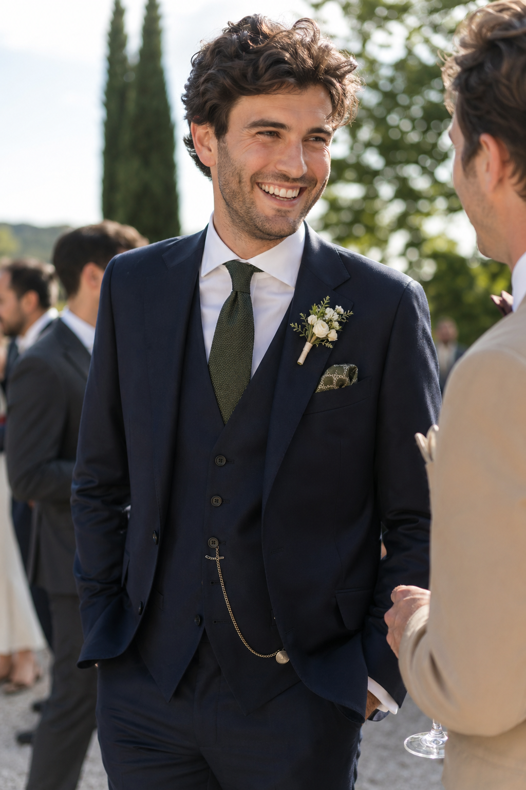 Tenue de témoin mariage homme : le guide 2026 pour accompagner le marié avec élé — Accessoires : cravate, nœud papillon, pochette, boutonnière