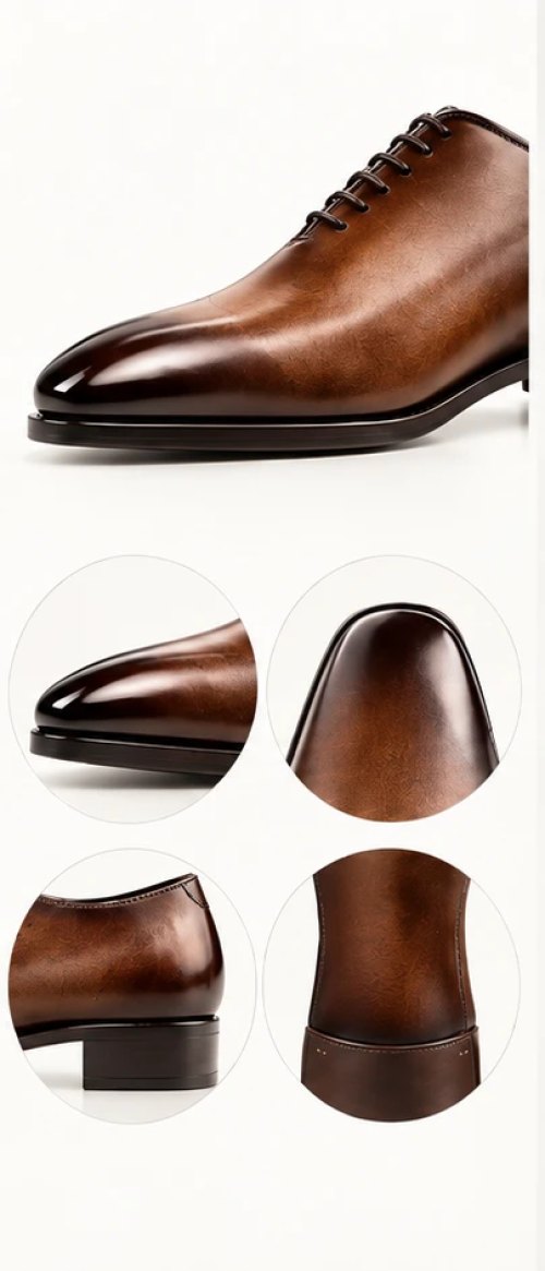 Forme Milano : chaussure de ville homme à bout biseauté et talon cubain