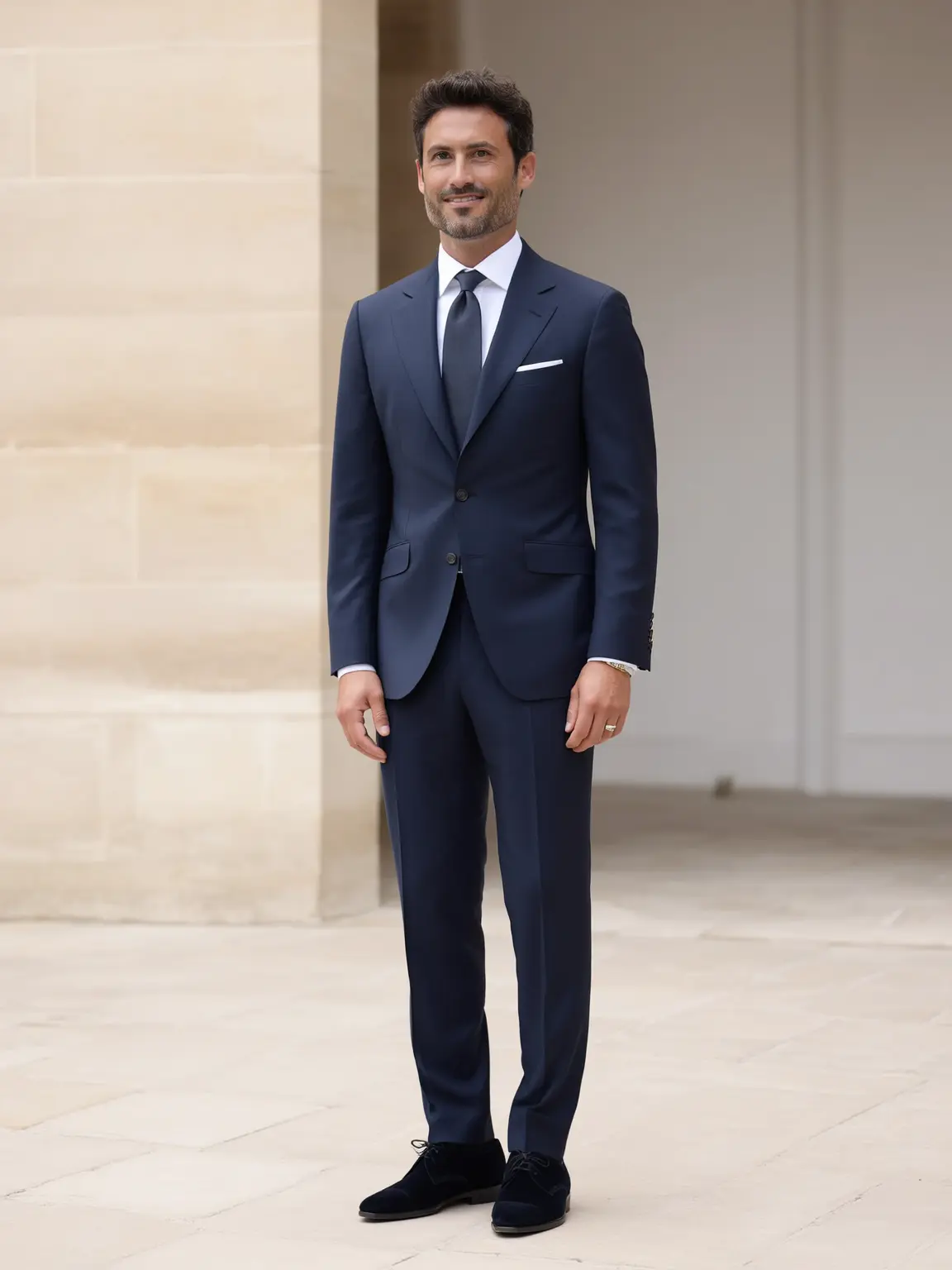 costume bleu mariage tendance intemporel minimaliste sur mesure