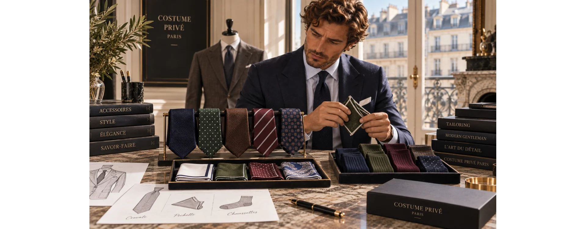 Accords cravate, pochette et chaussettes : le guide complet des accessoires homme