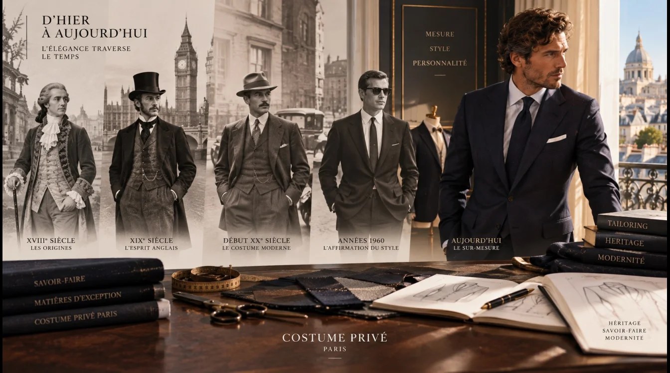 Histoire du costume homme : des origines anglaises au costume sur mesure d'aujourd'hui