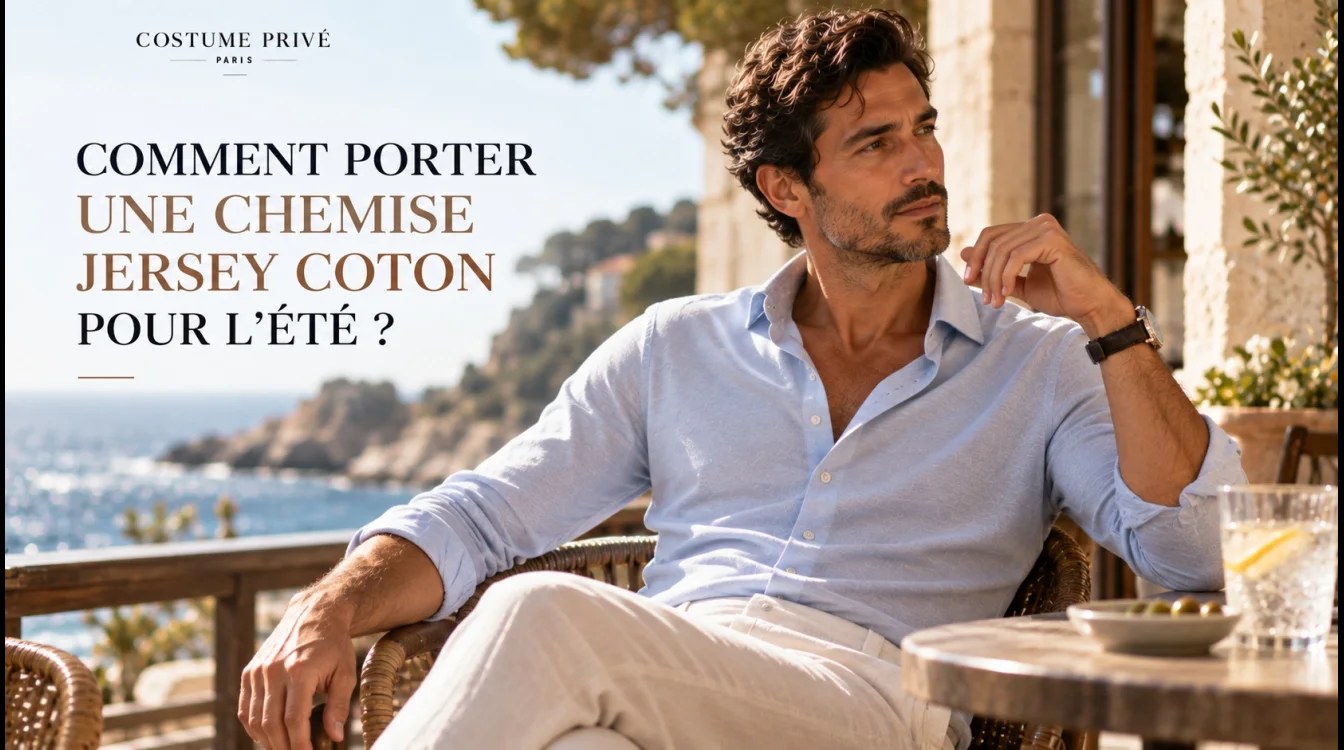 Comment Porter une Chemise Homme Jersey Coton pour l’Été