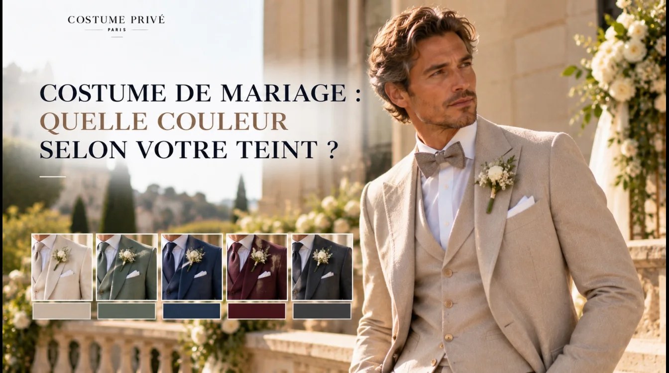 Costume de mariage : quelle couleur selon votre teint ?