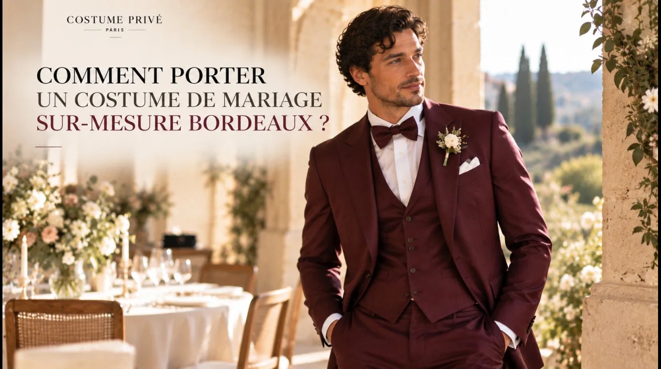 Comment Porter un Costume de Mariage Sur-Mesure Bordeaux