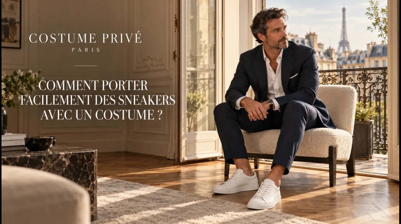 Comment porter facilement des sneakers avec un costume?