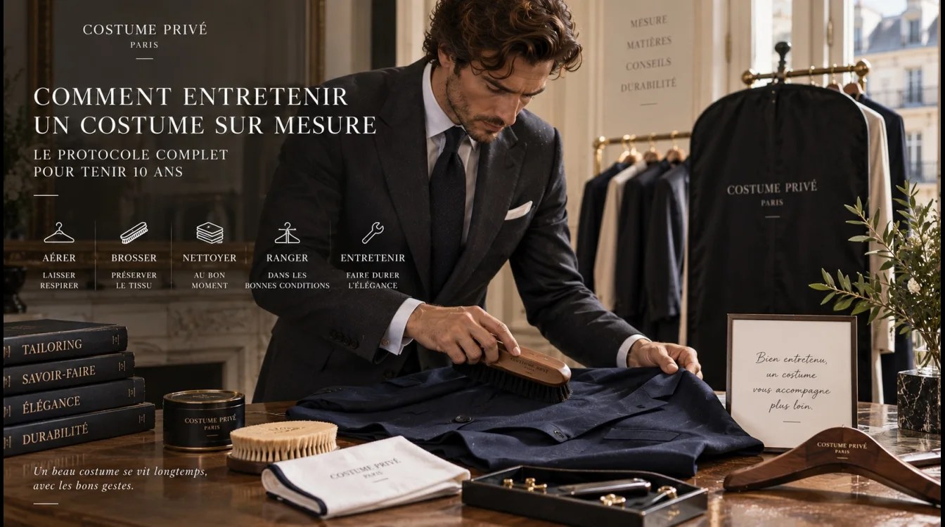 Comment entretenir un costume sur mesure : le guide complet du tailleur