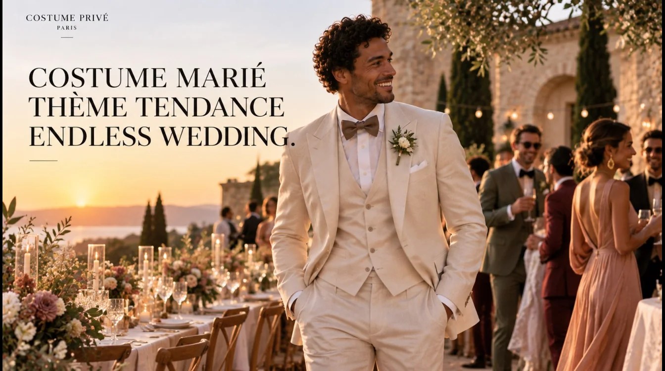 Costume marié thème tendance endless wedding