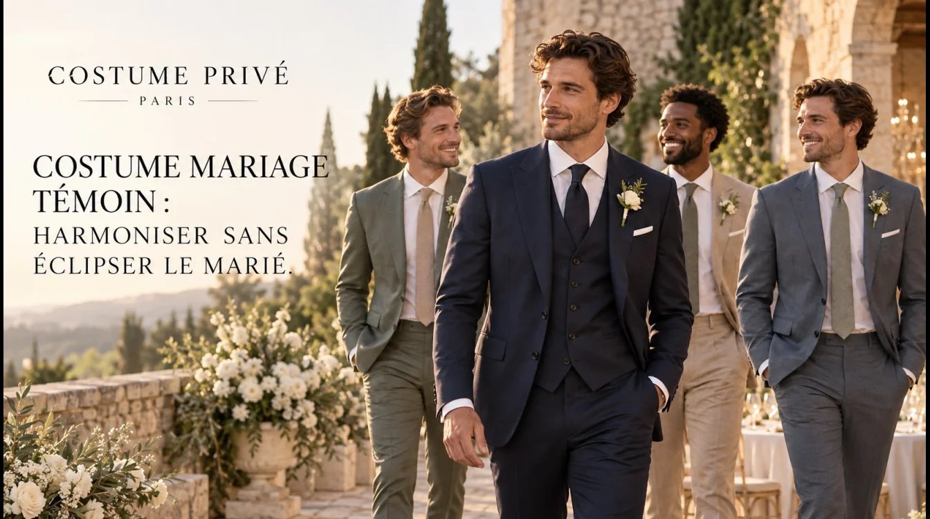 Costume mariage témoin : harmoniser sans éclipser le marié