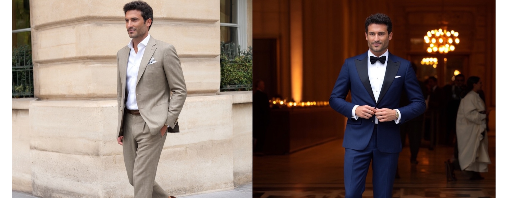 Costume marié thème tendance endless wedding