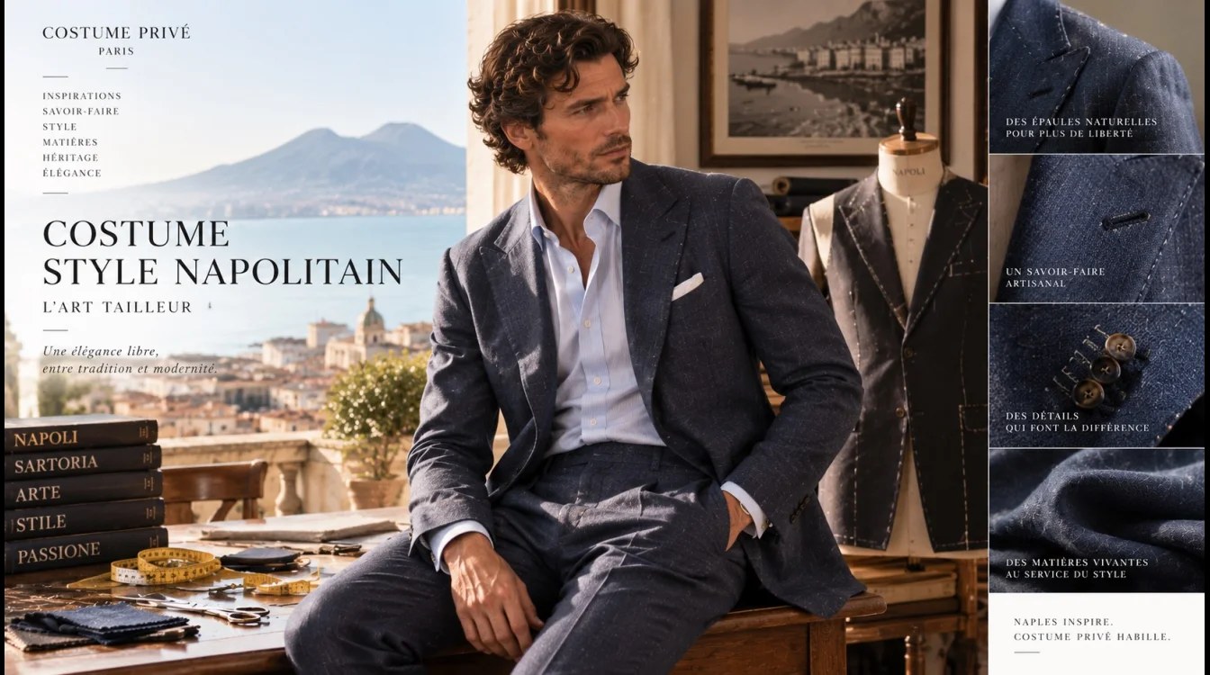 Costume style napolitain : l'art tailleur | Costume Privé