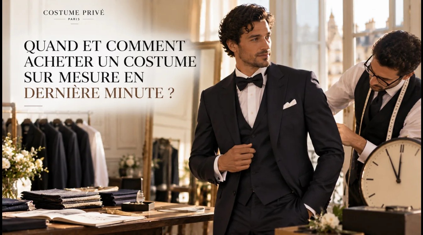 Quand et Comment Acheter un Costume Sur Mesure en Dernière Minute ?