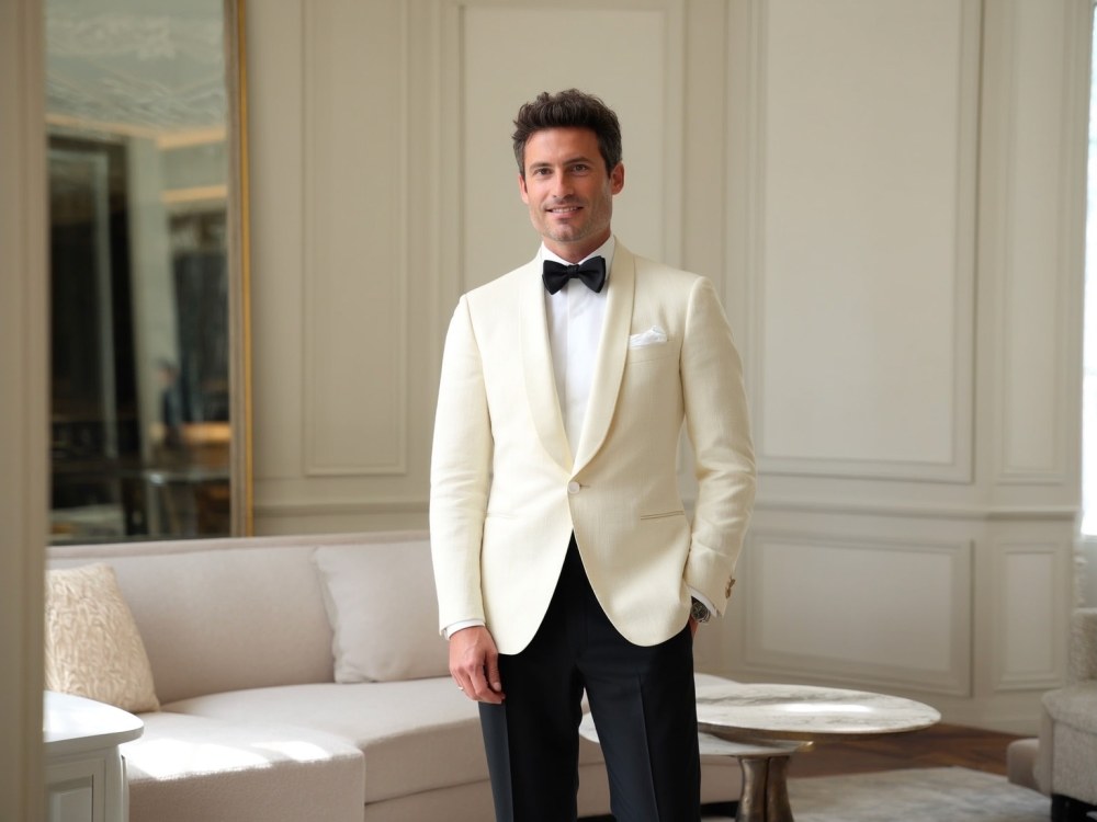 Smoking Blanc Sur-Mesure Homme : Comment Avoir un Style Officiel ?