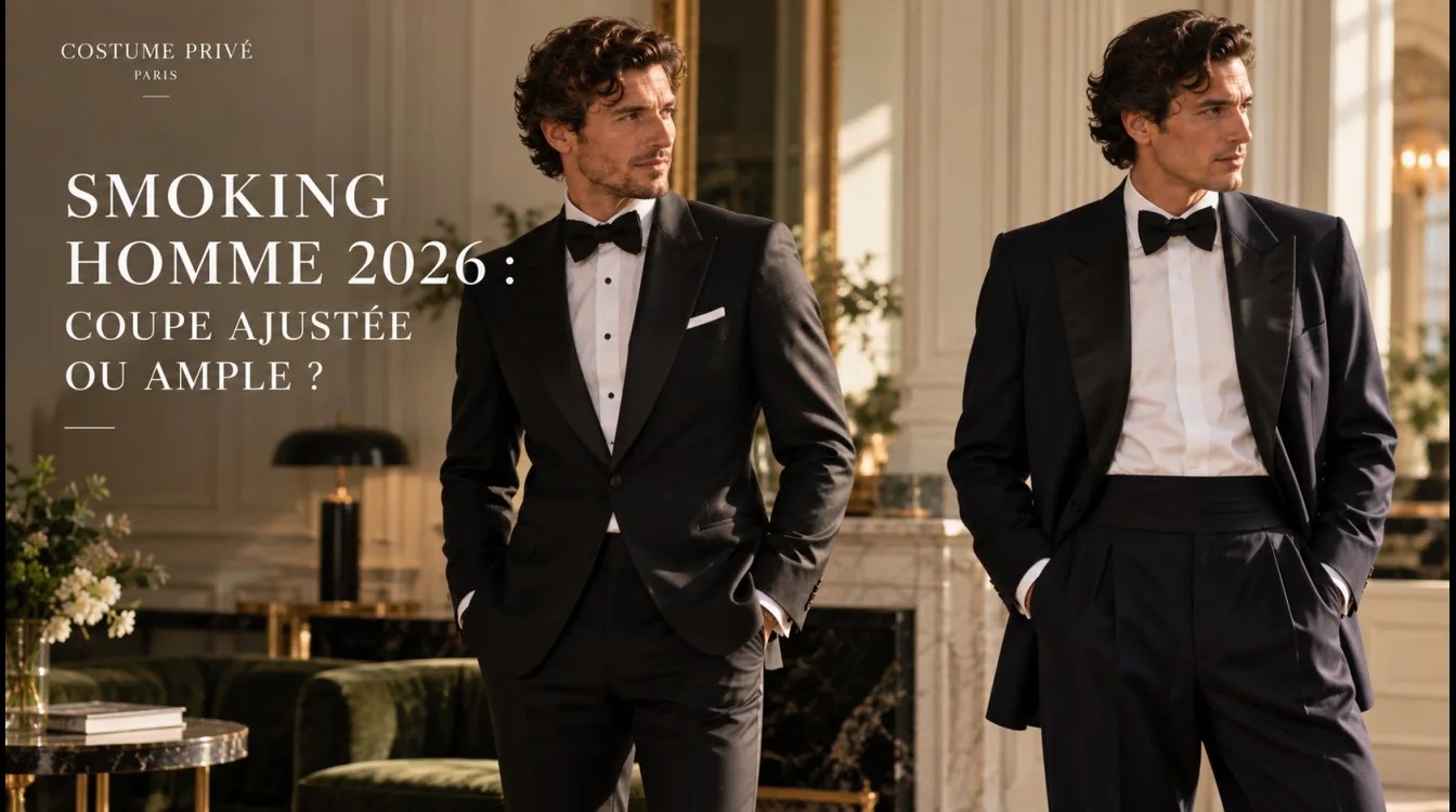 Smoking homme 2026 : coupe ajustée ou ample, les deux nouvelles élégances
