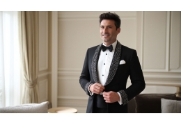 Costume de marié ultra glam : smoking luxe sur mesure | Costume Privé Paris