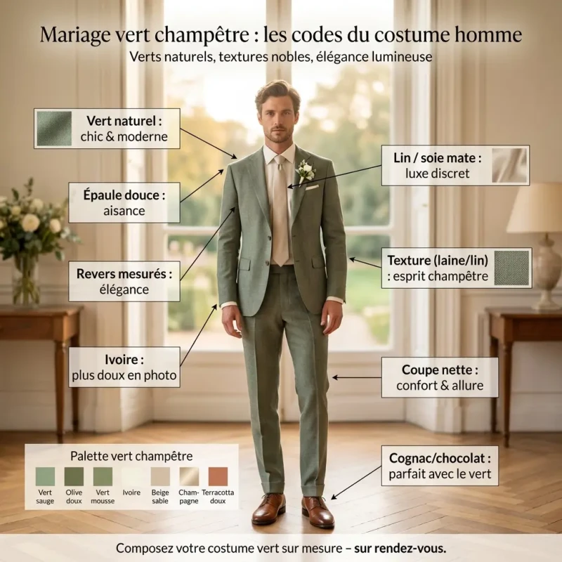 Costume en lin sur mesure homme à Paris | Costume Privé Paris