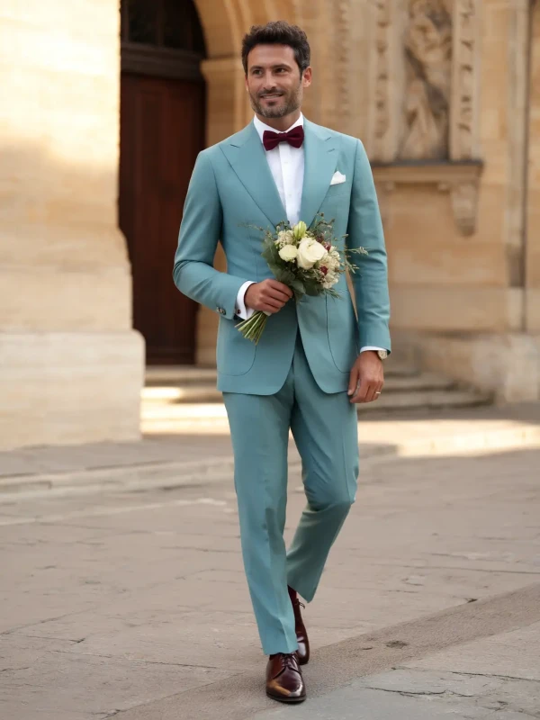 Choisir costume bleu pas cher