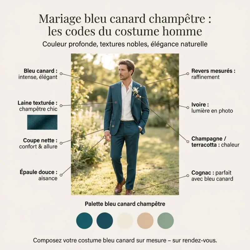 Costume Mariage Bleu Homme Sur Mesure | Costume Prive Paris