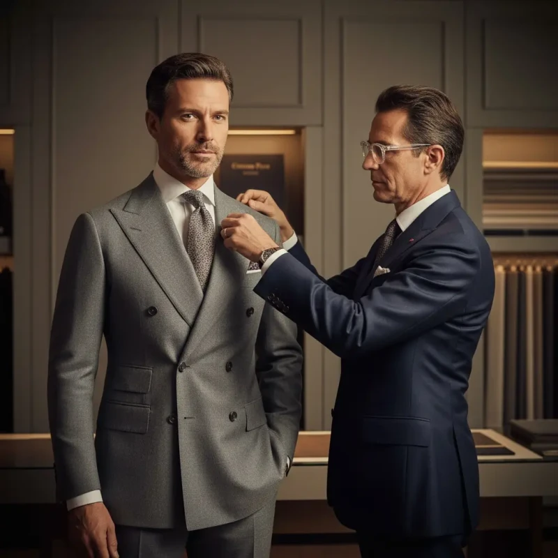 Sur mesure, costume, chemise, manteau, blouson