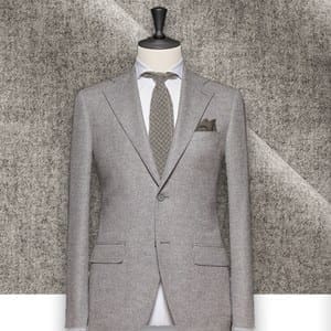 Costume Gris Clair Flanelle sur mesure
