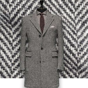 Manteau Gris sur mesure cachemire loro piana