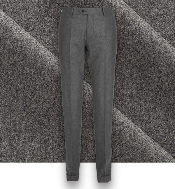 pantalon gris flanelle pantalon hiver sur mesure