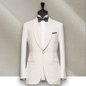 Smoking Blanc sur mesure paris, costume privé